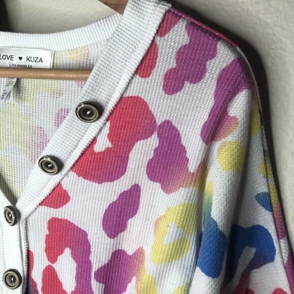 Love Kuza Rainbow Leopard Top - Picture 4 of 4